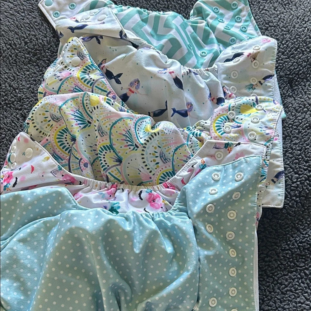 Colorful Kids Cloth Diaper Set